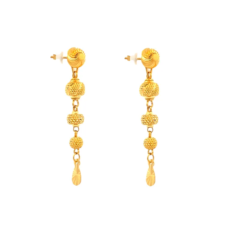 22K Gold Hanging Earrings