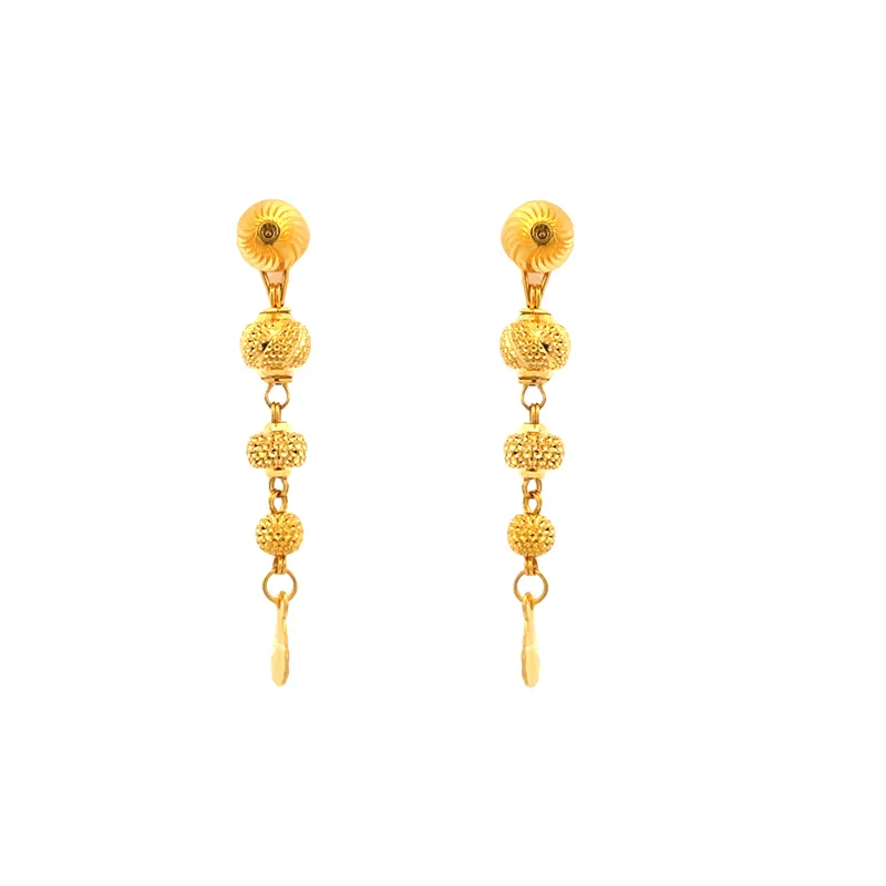 22K Gold Hanging Earrings