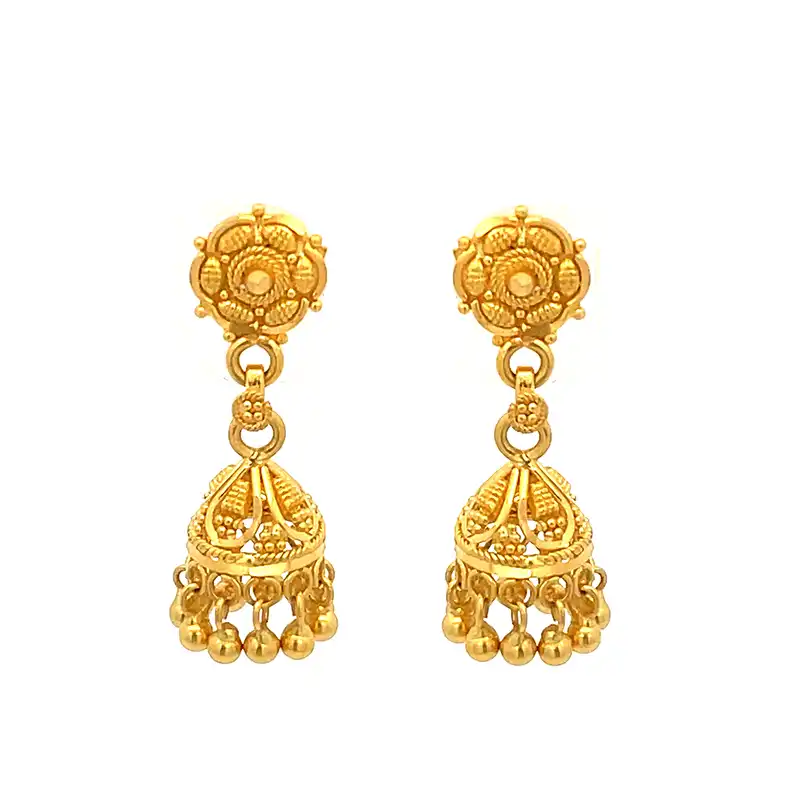 Elegant 22K MINI Jhumka Earrings