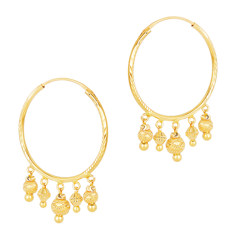 Shop Extravagant Four Petal Floral Design Gold Earrings Online | Indian Gold  Jewellery | GRT Jewels
