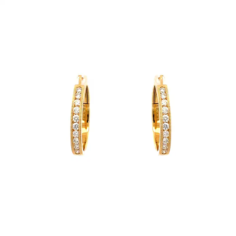 Timeless Elegance Diamond Hoop earrings