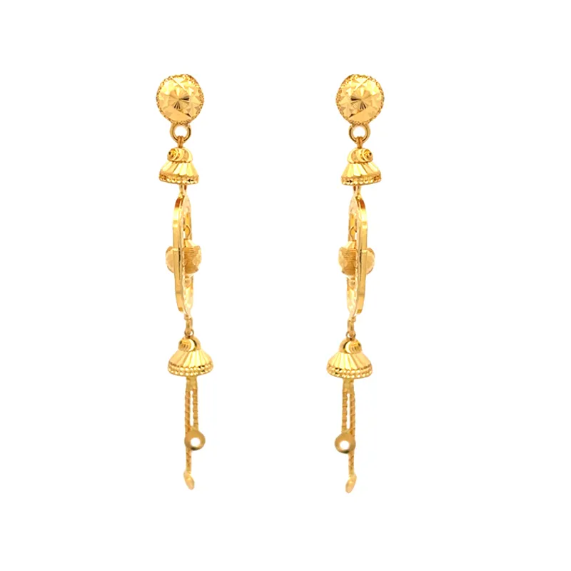 22K Gold Hanging Earrings