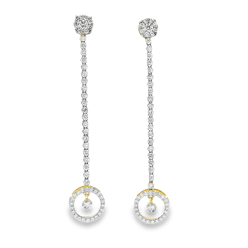 Elegant Diamond Drop Earrings