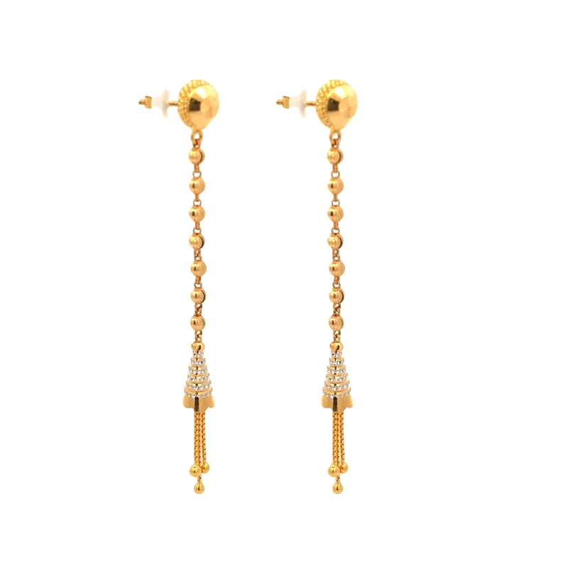 22K Gold Hanging Earrings