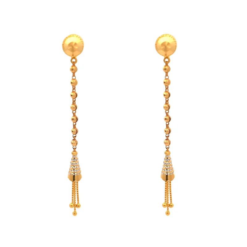 22K Gold Hanging Earrings