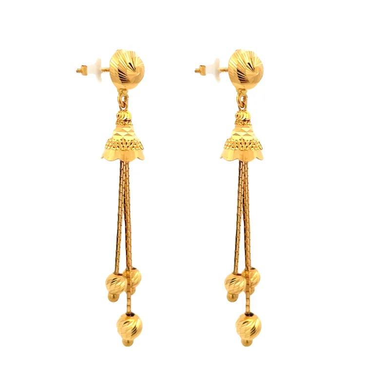 22K Gold Hanging Earrings