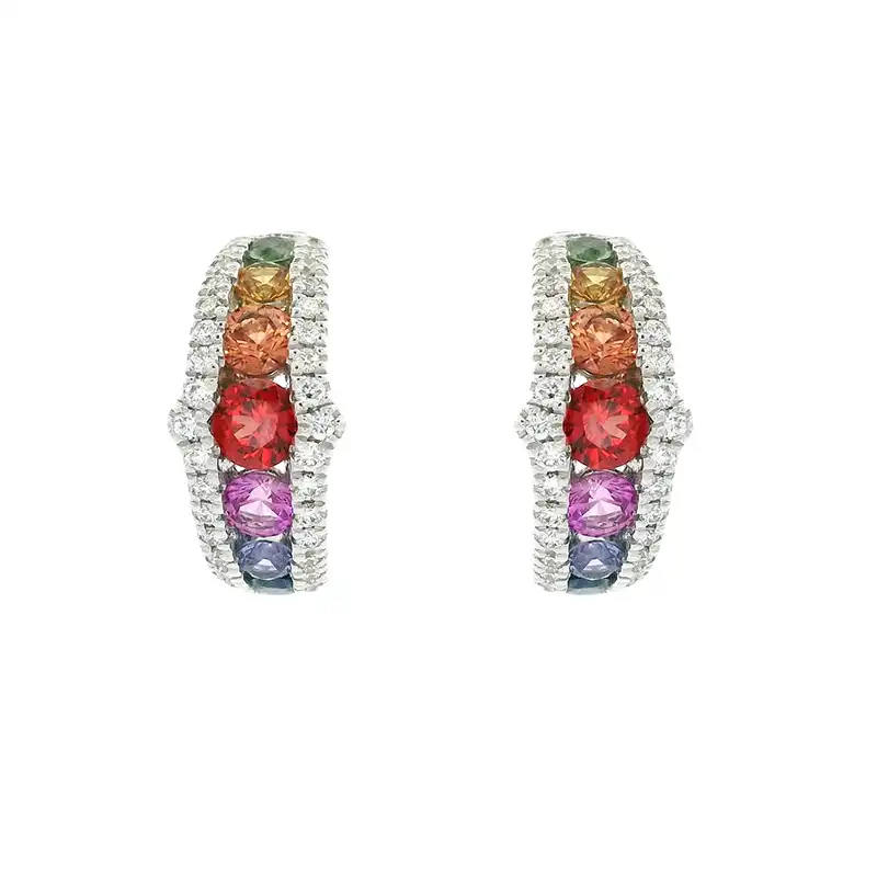 Vibrant Rainbow Earrings