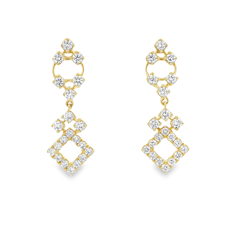 Elegant Diamond Drop Earrings