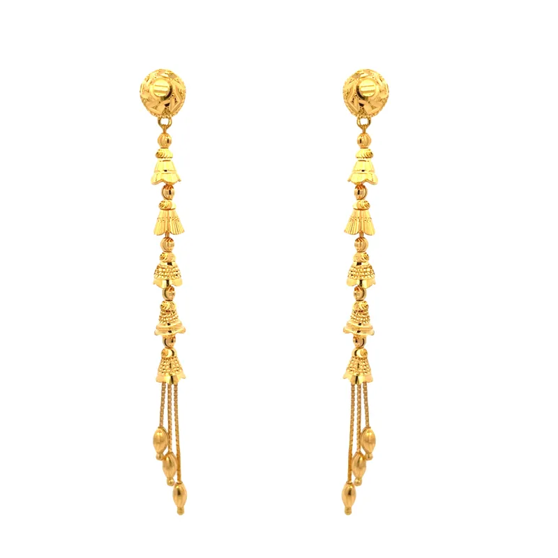 22K Gold Hanging Earrings