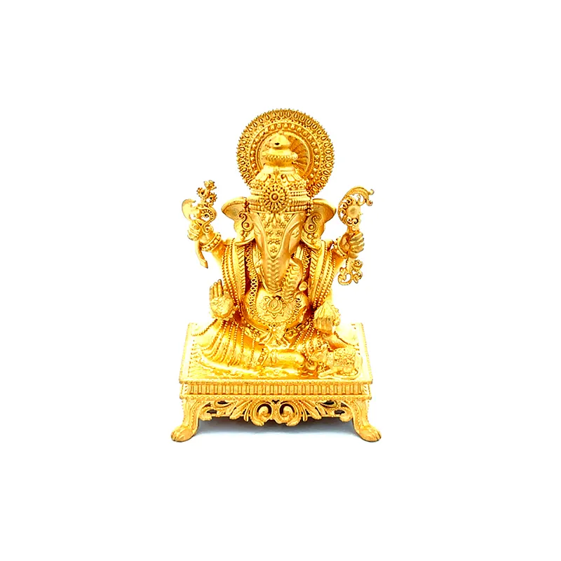 22K Gold Ganesh Statue |  Spiritual Puja Vastu