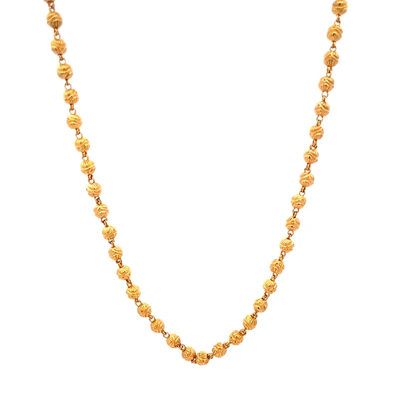 22K Gold Fancy Chain - 18 inch