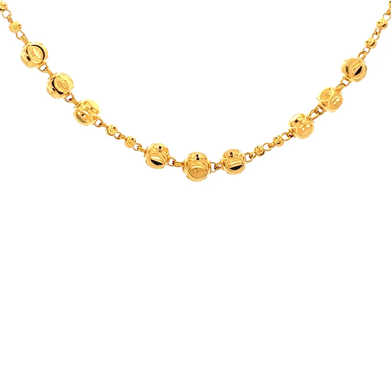 22K Gold Fancy Chain - 17 inch