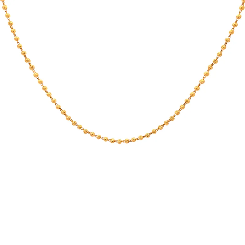 22K Gold Fancy Chain - 17 inch