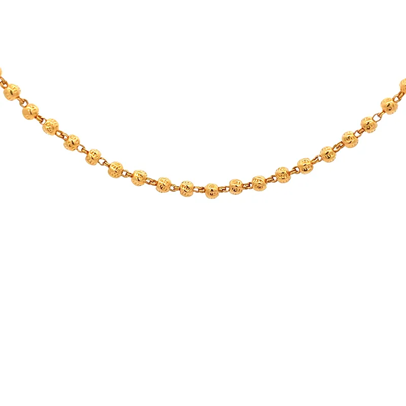 22K Gold Fancy Chain - 17 inch