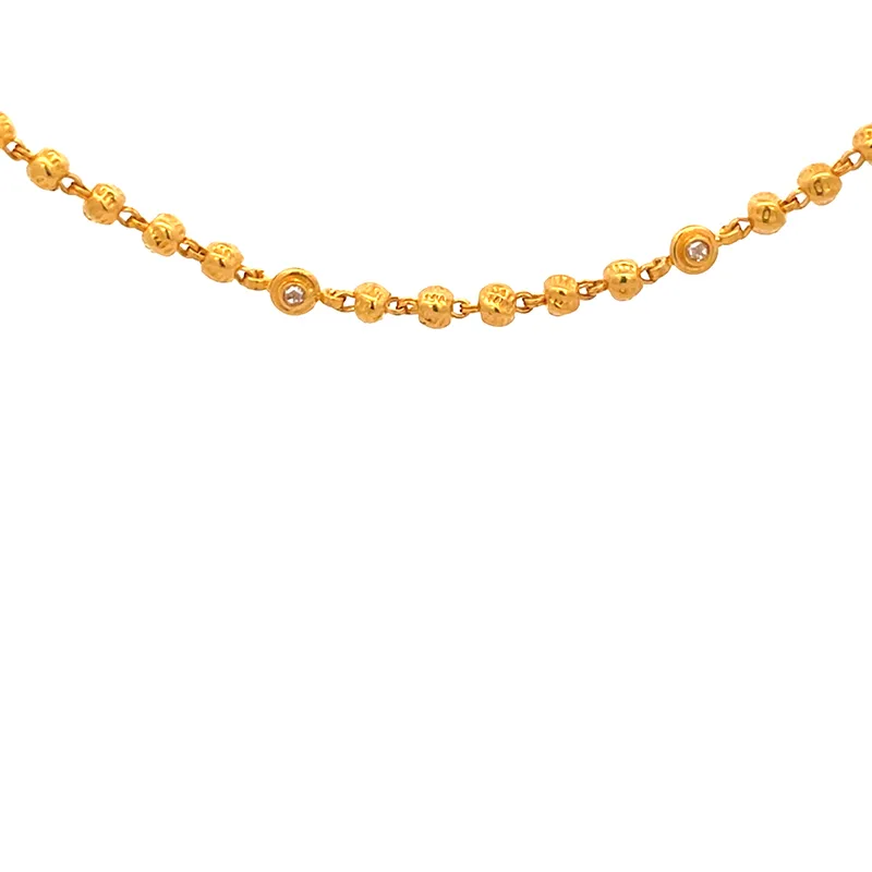 22K Gold Fancy Chain - 16 inch