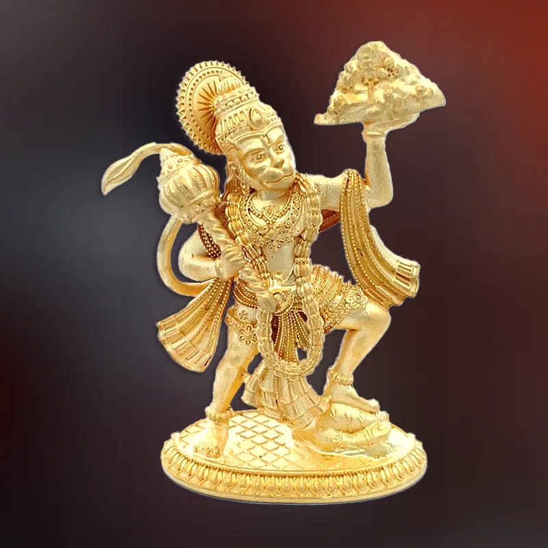 Lord Hanuman Gold Statue