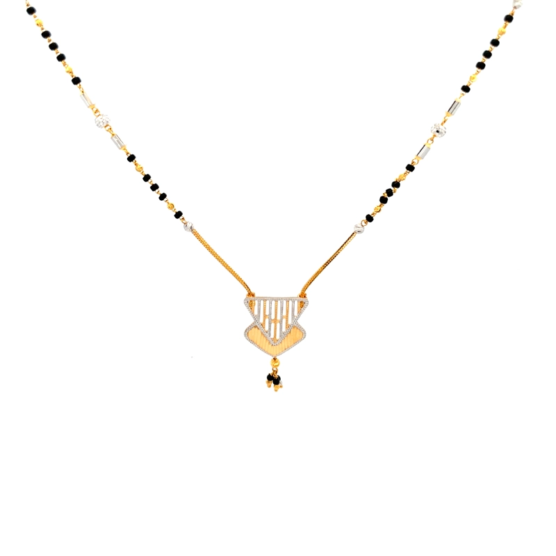 22K Gold Mangalsutra Two Tone