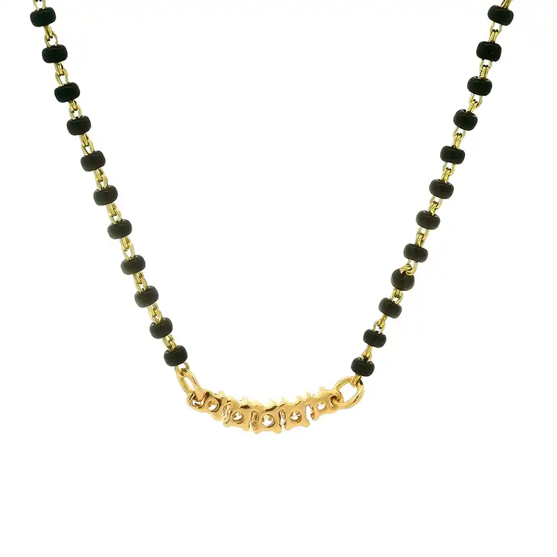 18K Gold Diamond Mangalsutra