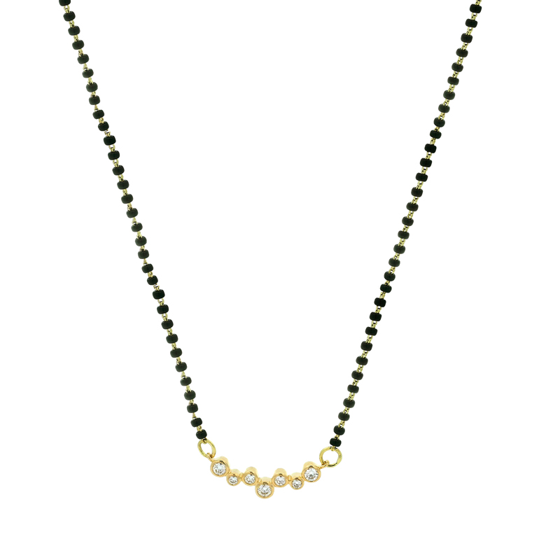 Elegant Gold Diamond Mangalsutra