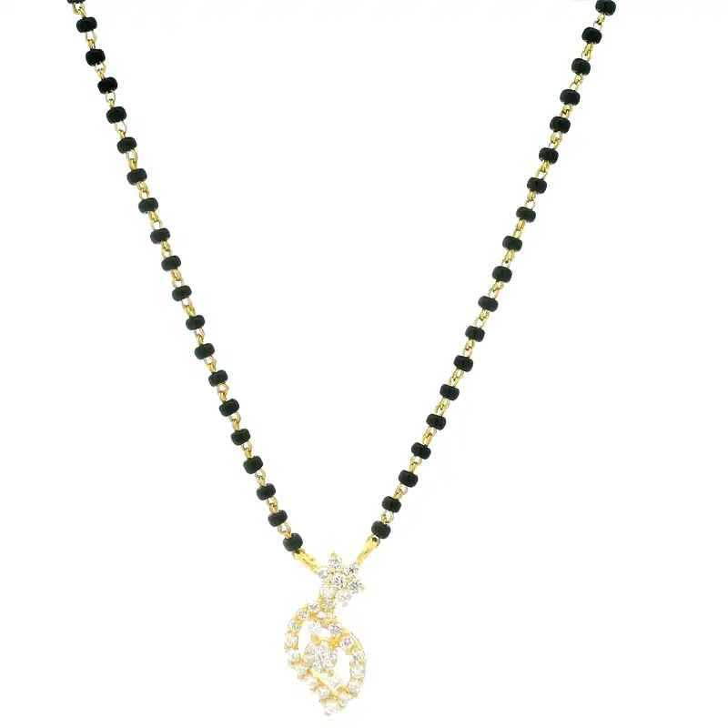 18K Gold Diamond Mangalsutra