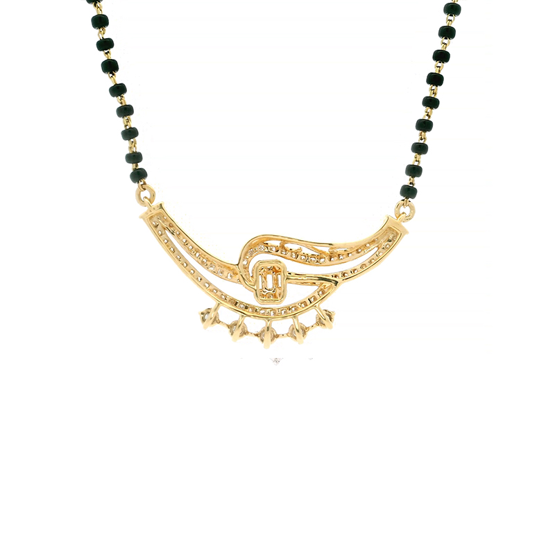 18K Gold Diamond Mangalsutra