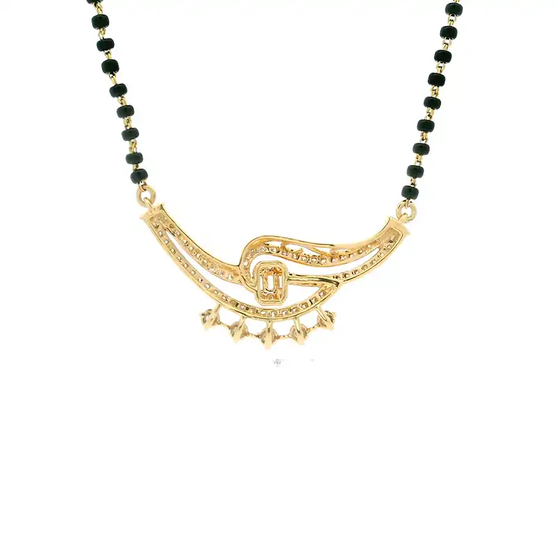 18K Gold Diamond Mangalsutra