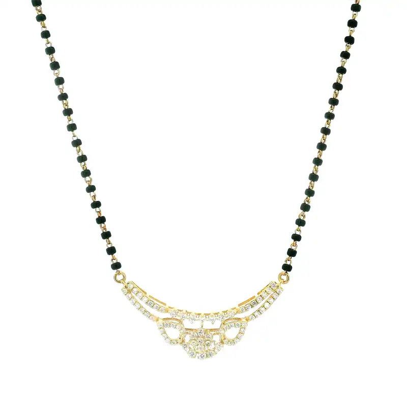 18K Gold Diamond Mangalsutra