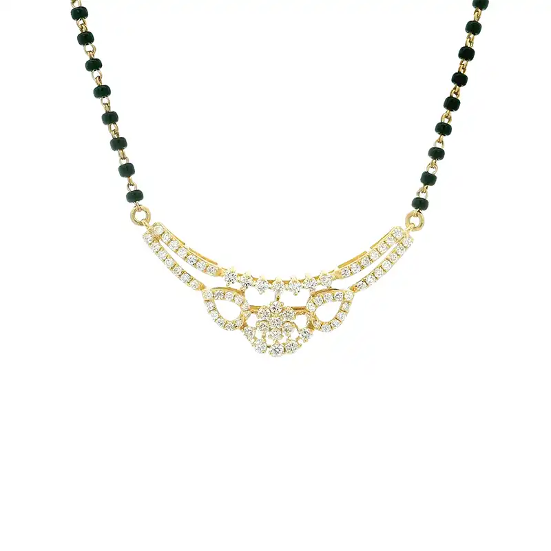 18K Gold Diamond Mangalsutra