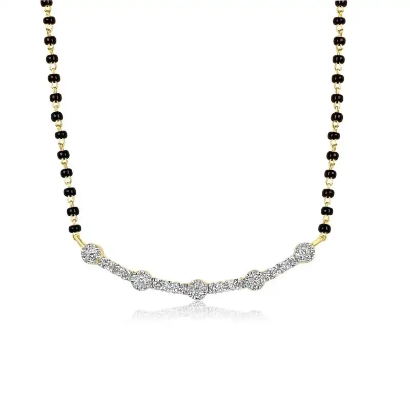 18K Gold Diamond Mangalsutra