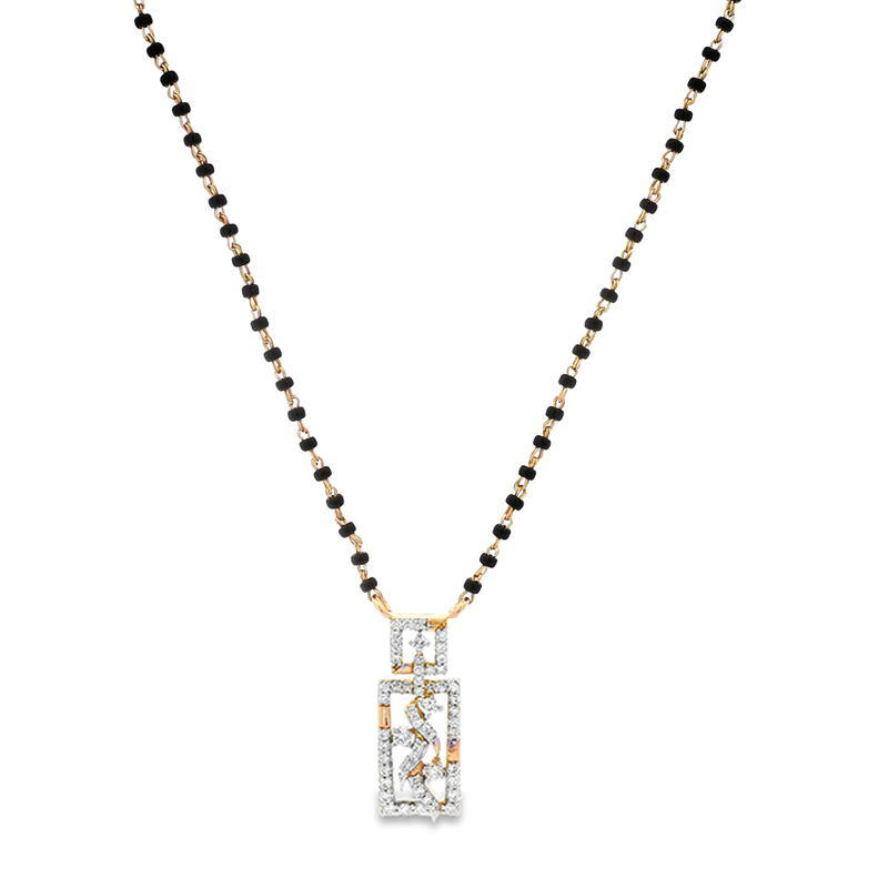 18K Gold Diamond Mangalsutra