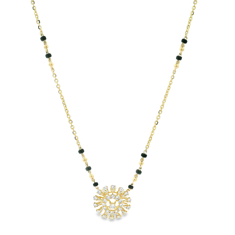 18K Gold Diamond Mangalsutra