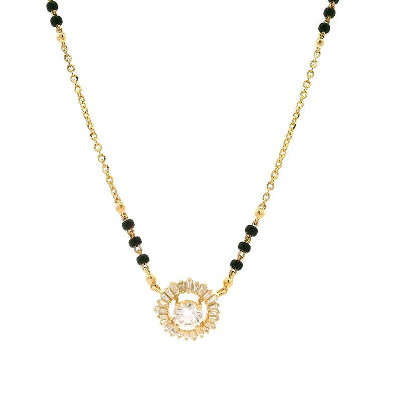 18K Gold Diamond Mangalsutra