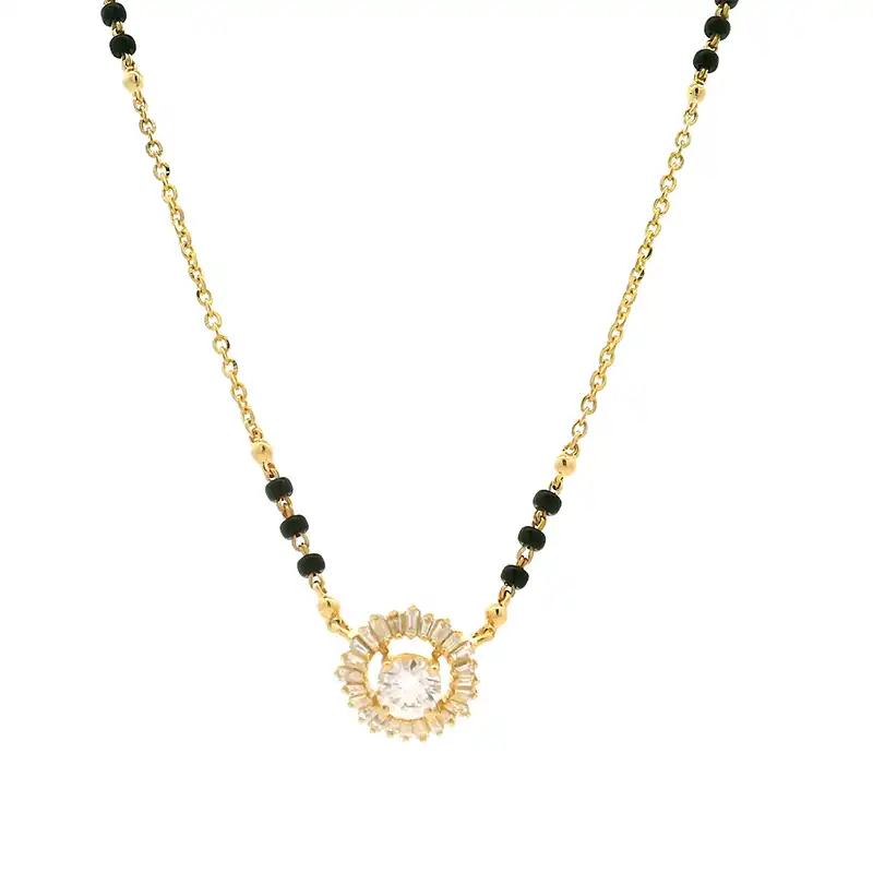 18K Gold Diamond Mangalsutra