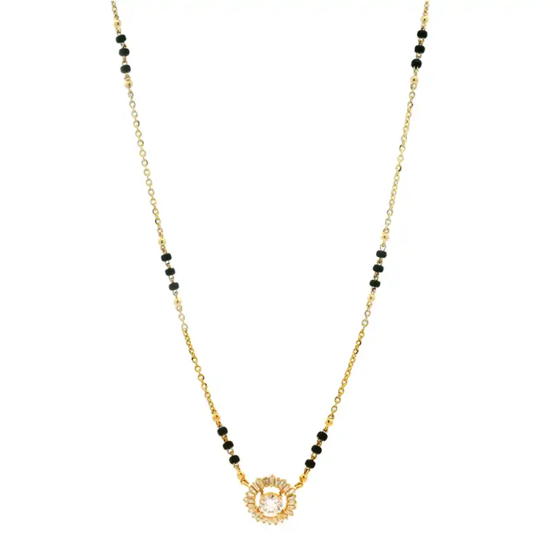 18K Gold Diamond Mangalsutra