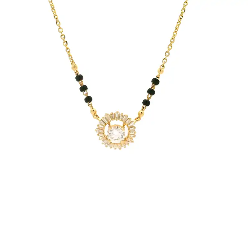 18K Gold Diamond Mangalsutra