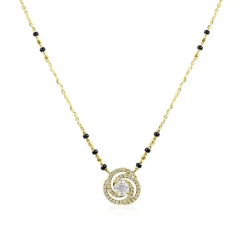 18K Gold Diamond Mangalsutra