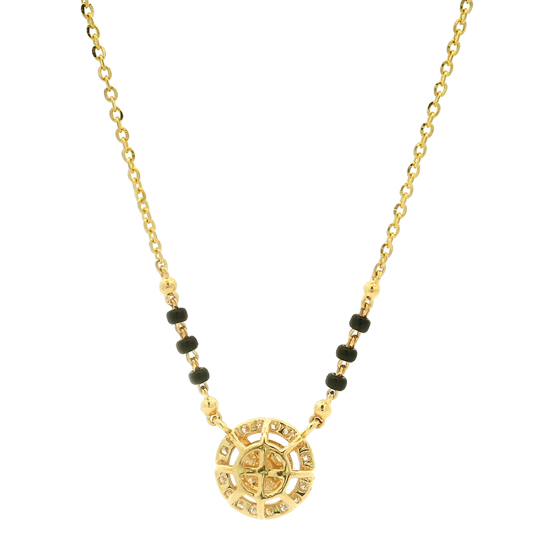 18K Gold Diamond Mangalsutra