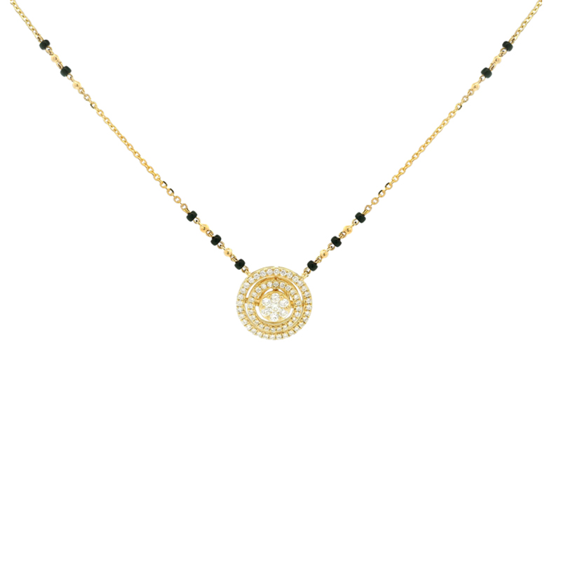 18K Gold Diamond Mangalsutra