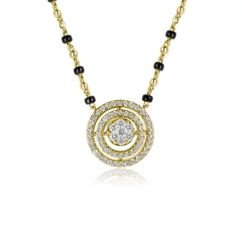 18K Gold Diamond Mangalsutra