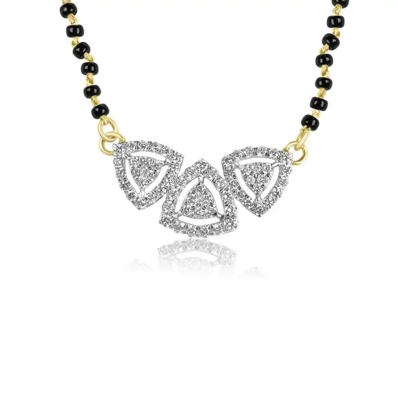 18K Gold Diamond Mangalsutra