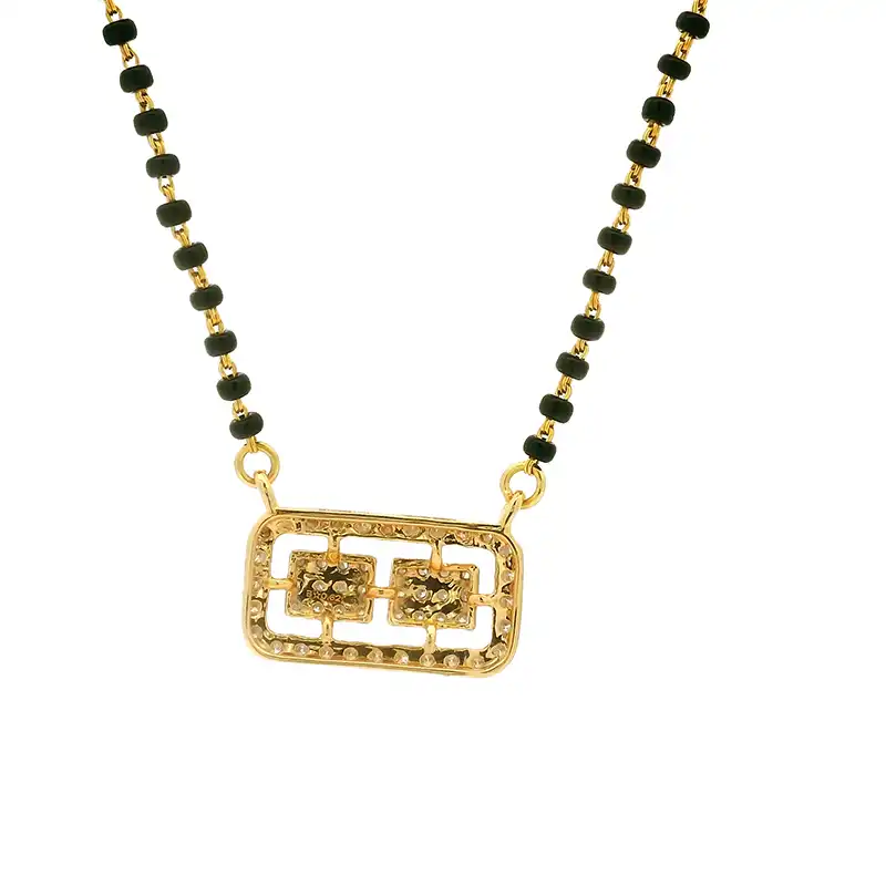 18K Gold Diamond Mangalsutra