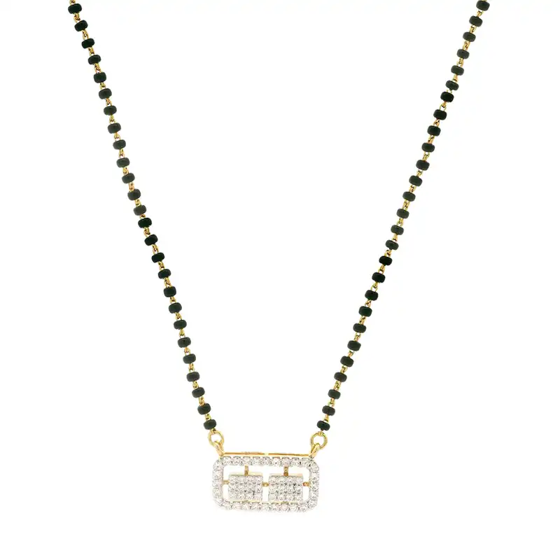 18K Gold Diamond Mangalsutra