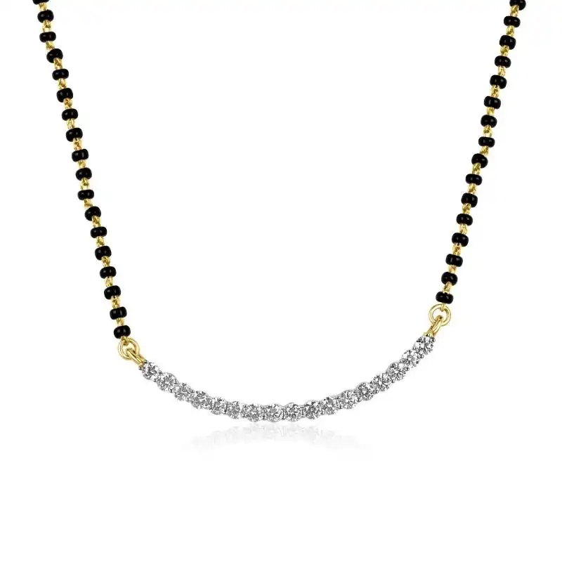 18K Gold Diamond Mangalsutra