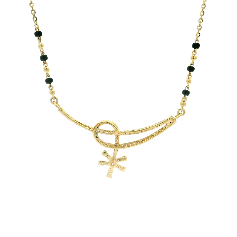 18K Gold Diamond Mangalsutra