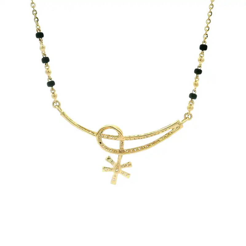 18K Gold Diamond Mangalsutra