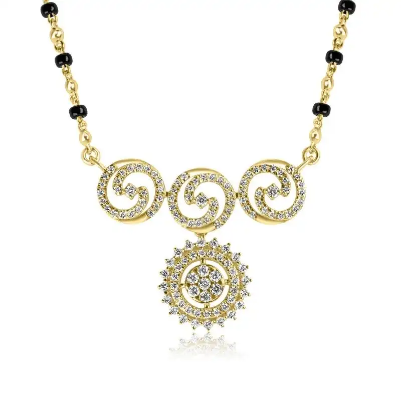 18K Gold Diamond Mangalsutra