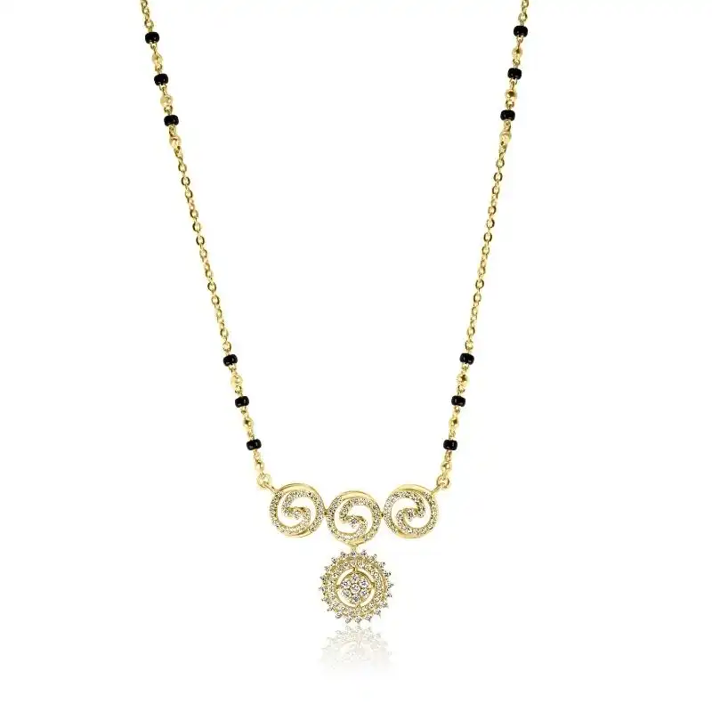 18K Gold Diamond Mangalsutra