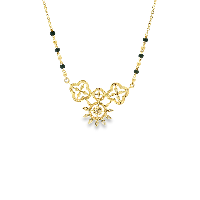 18K Gold Diamond Mangalsutra