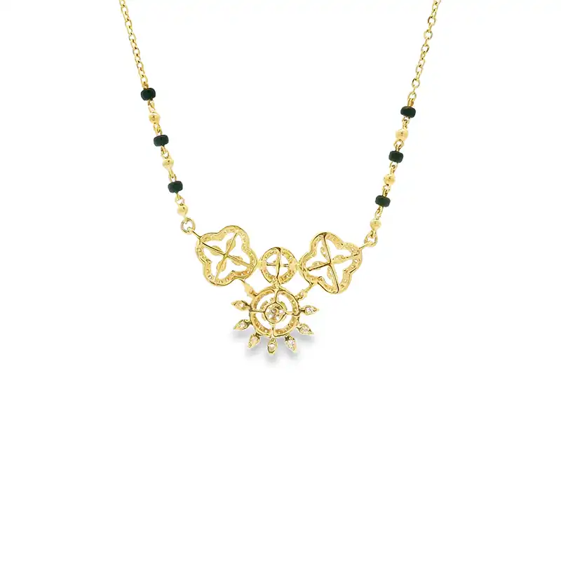 18K Gold Diamond Mangalsutra