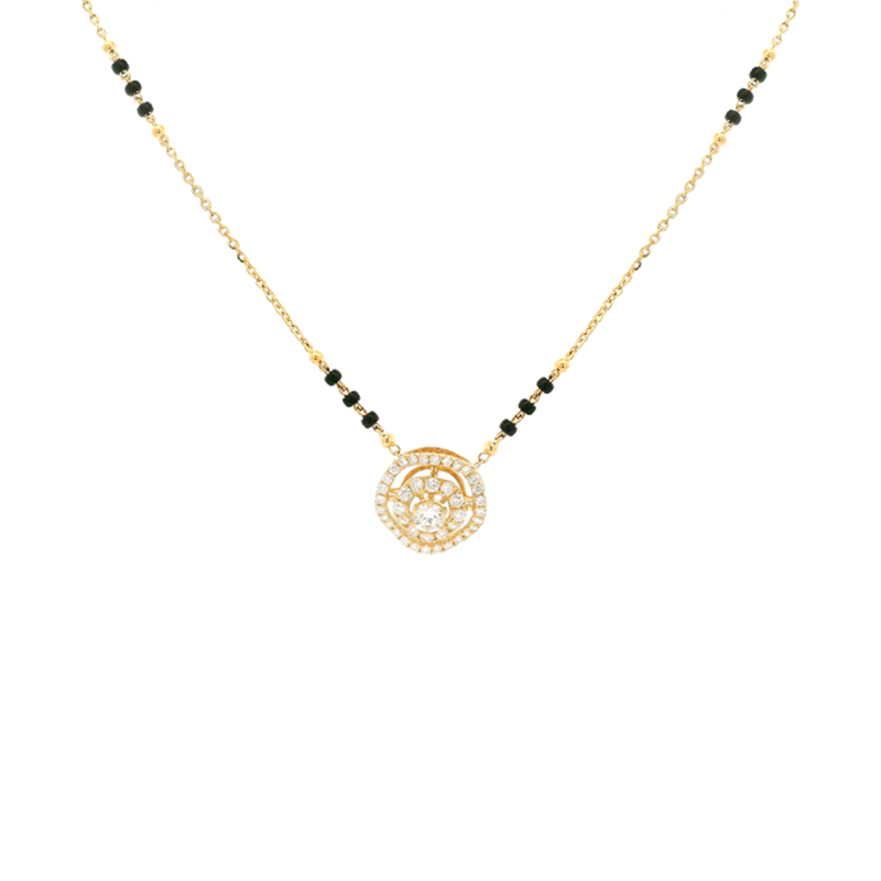 18K Gold Diamond Mangalsutra